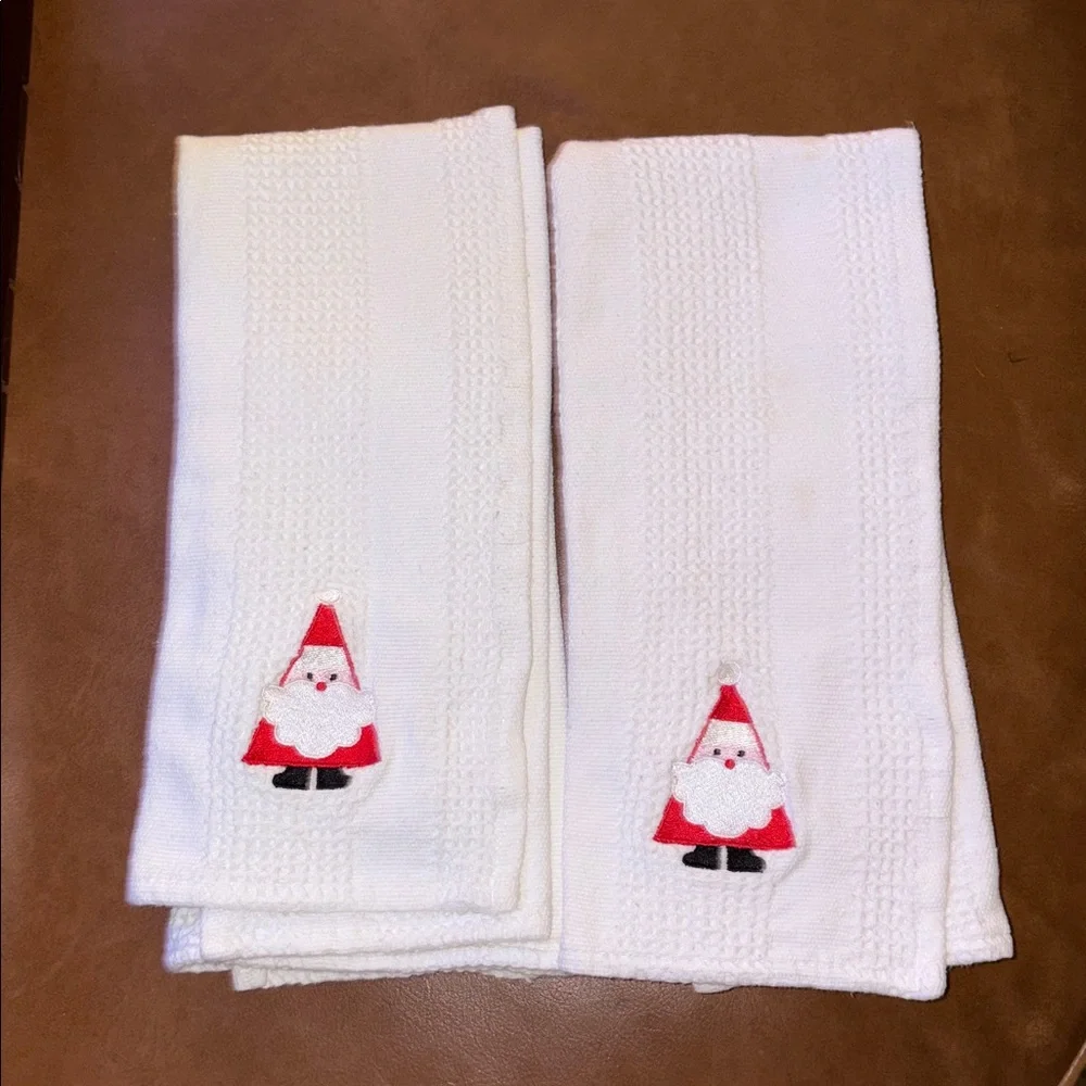 Festive Santa Hand Towels